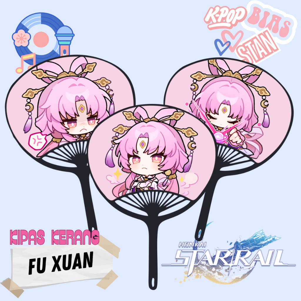 WITHOUT PRE-ORDER Fu Xuan Honkai Star Rail Shell Fan