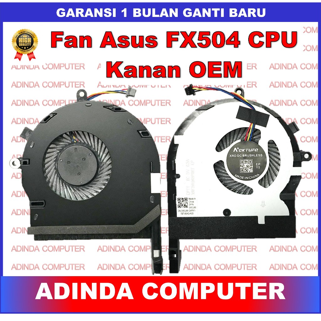 พัดลม Asus ROG TUF Gaming FX504 FX80GM FX80Q FX8Q FZ80 GTX1050 ZX80 ZX80G ZX80GD FX80GD FX80GE CPU ข
