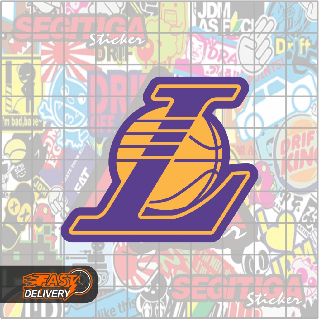 สติ๊กเกอร์ LA Lakers V2 ขนาด 6 x 5 ซม