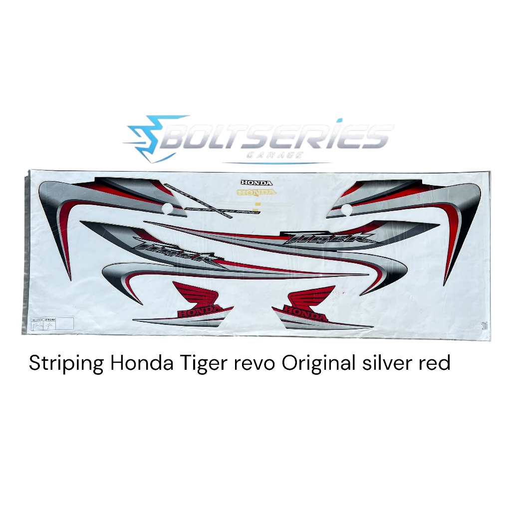 Tiger Revo Silver Red Body Striping