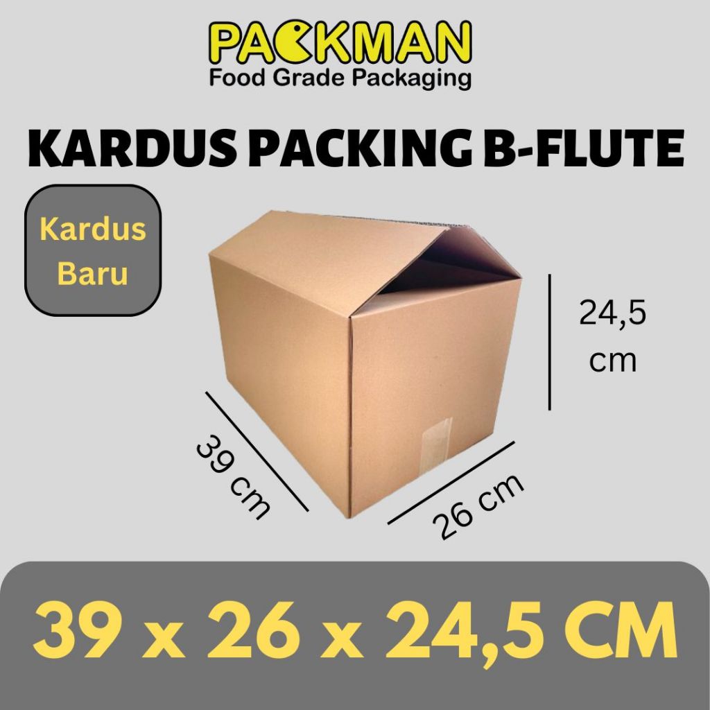 แพ็คเกจการ์ด 39x26x24.5 ซม. / CARDBOARD CORUCATED B-FLUTE / PACKING ONLINE