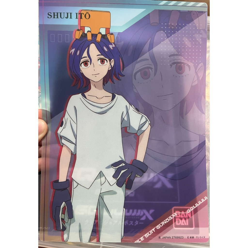 กันดั้ม Gquuuux Shuji Ito โปสเตอร์ใส Bandai