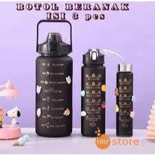 (MAX 10PCS) Botol Beranak 3in1 Gradasi Viral Free Sedotan Stiker warna random
