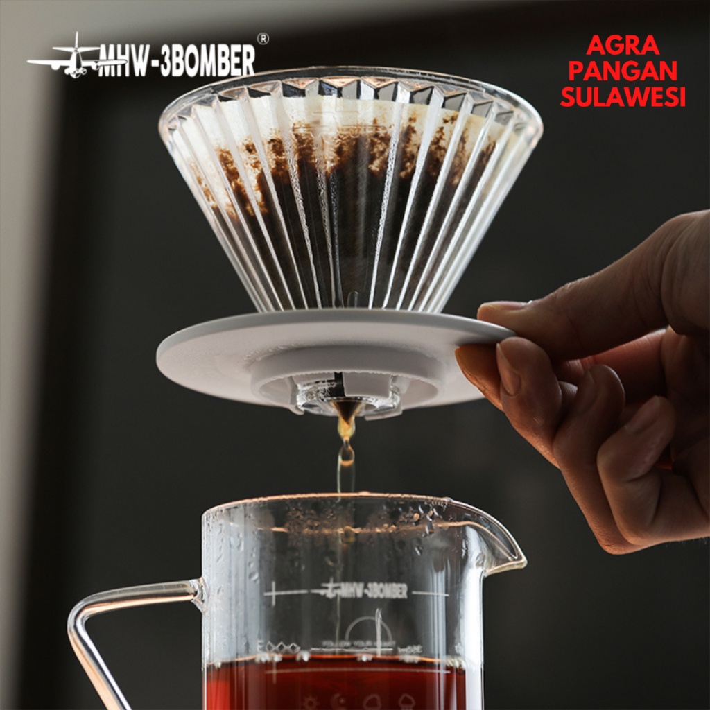 ELF GLASS DRIPPER MHW-3BOMBER Manual V60 Coffee Drip Maker Coffee Brewing Tool Filter Pour Over Filt