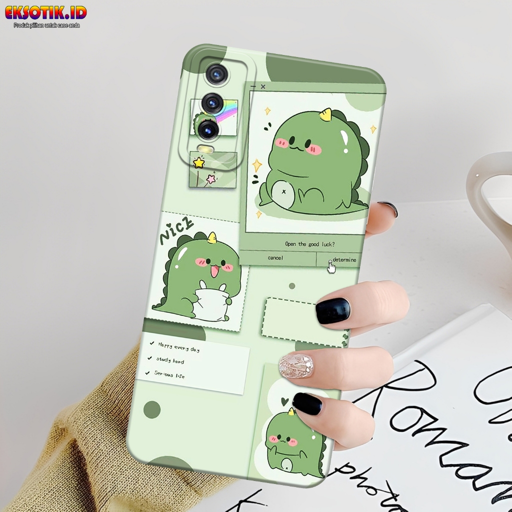 เคส HP VIVO Y12s Y20 Y20s - Eksotik.id - VIVO Y12s Y20 Y20s - เคสน่ารัก DINO - ผิวโทรศัพท์มือถือ - V