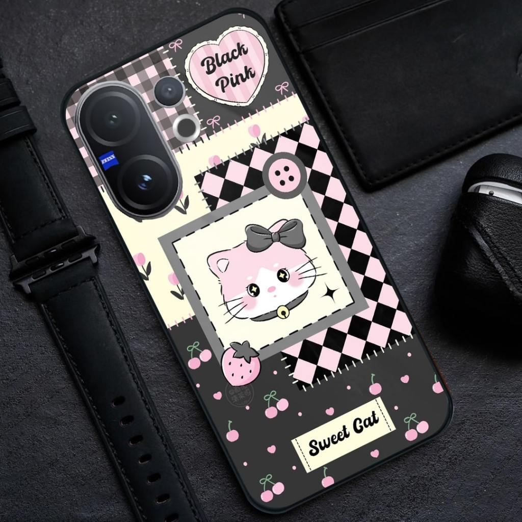 HP Vivo V60 Glass Softcase [BSG-51] - เคสโทรศัพท์ Vivo V60 - เคสกระจกอะคริลิค Vivo V60 ใหม่ล่าสุด