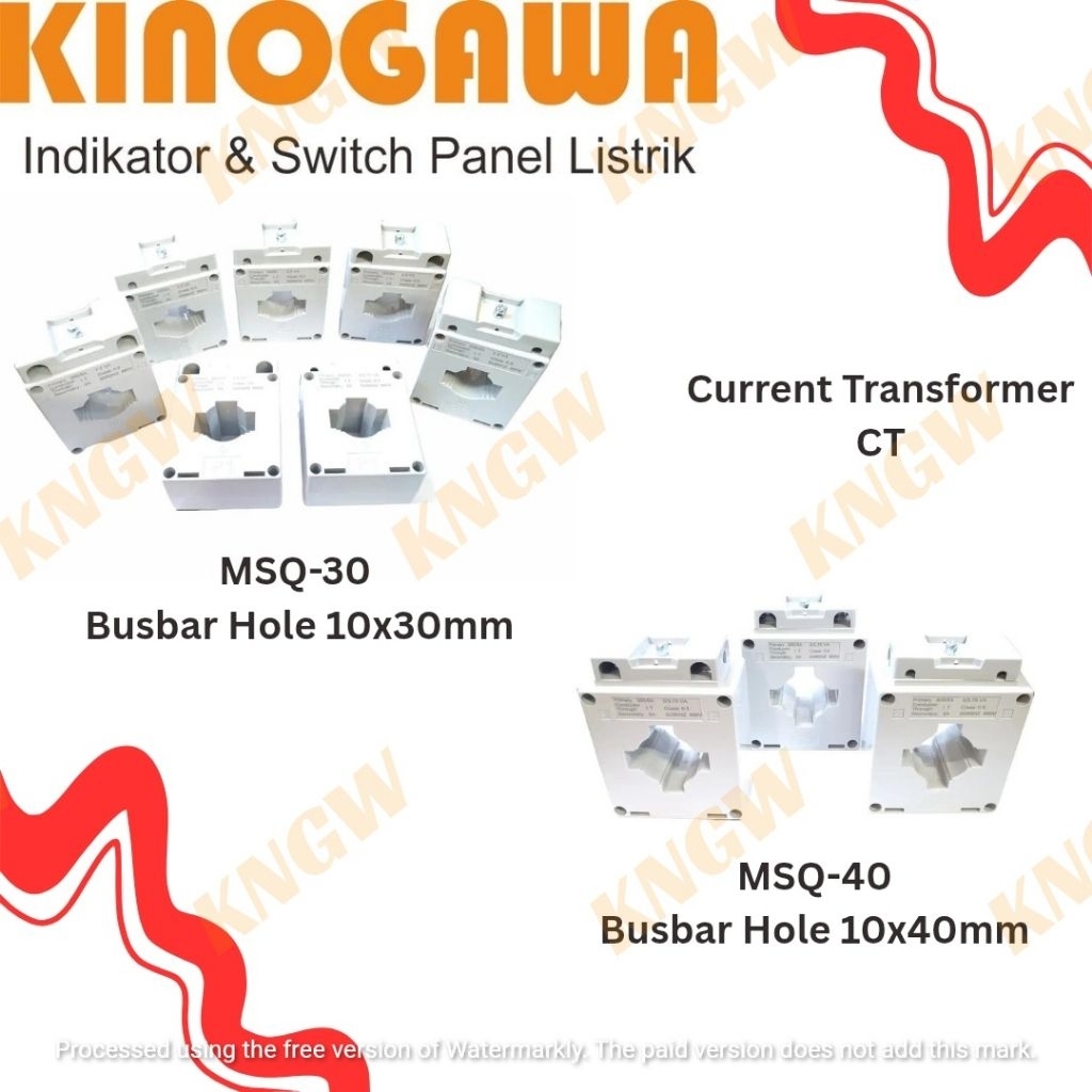 หม้อแปลงกระแส CT 50/5A ~ 400A MSQ-30 MSQ-40 KINOGAWA