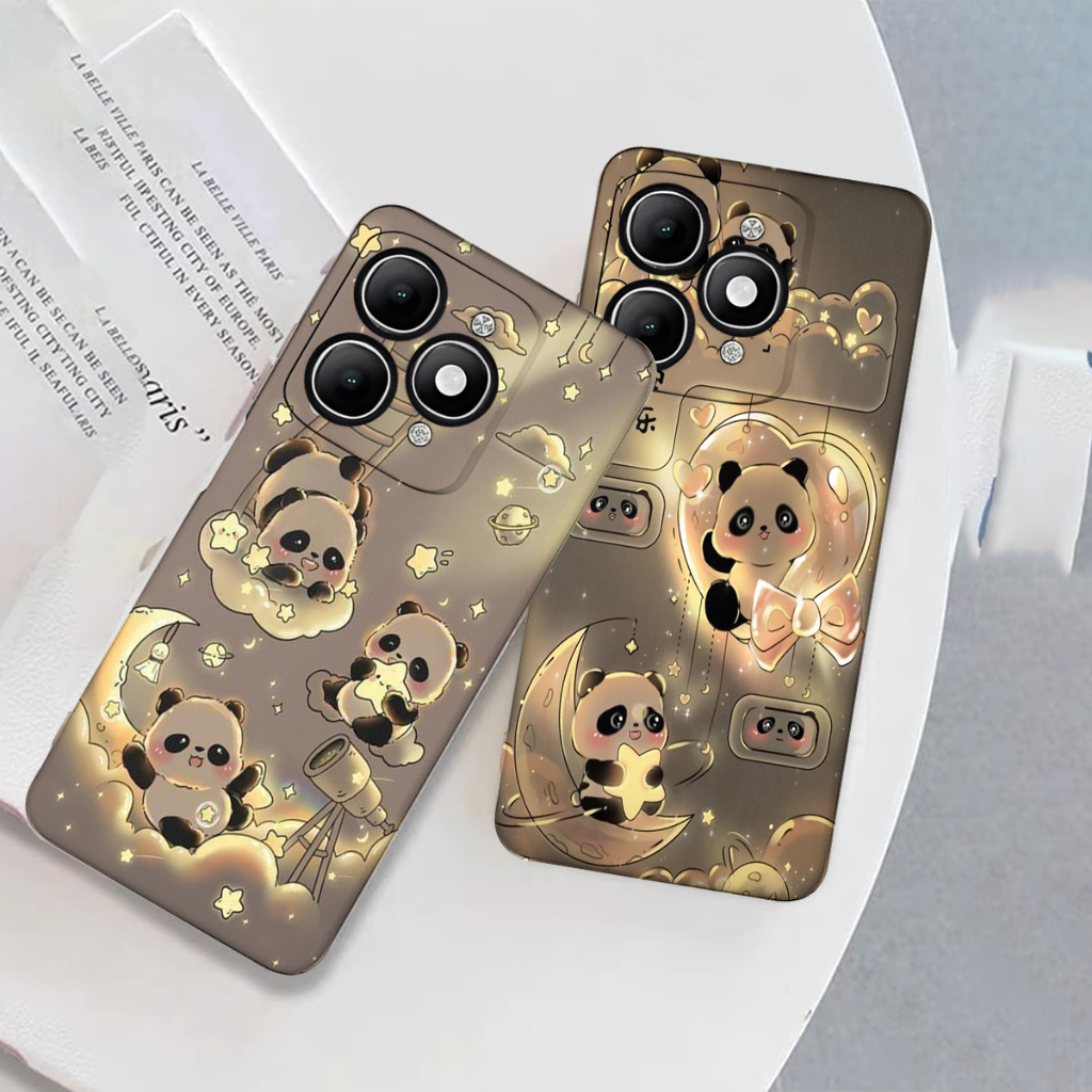 Softcase It3l A90 / A80 / A70 / A50 / A60 / A60s - Silicone - P4nda Macaroon - เคสแบบกําหนดเอง - Mot