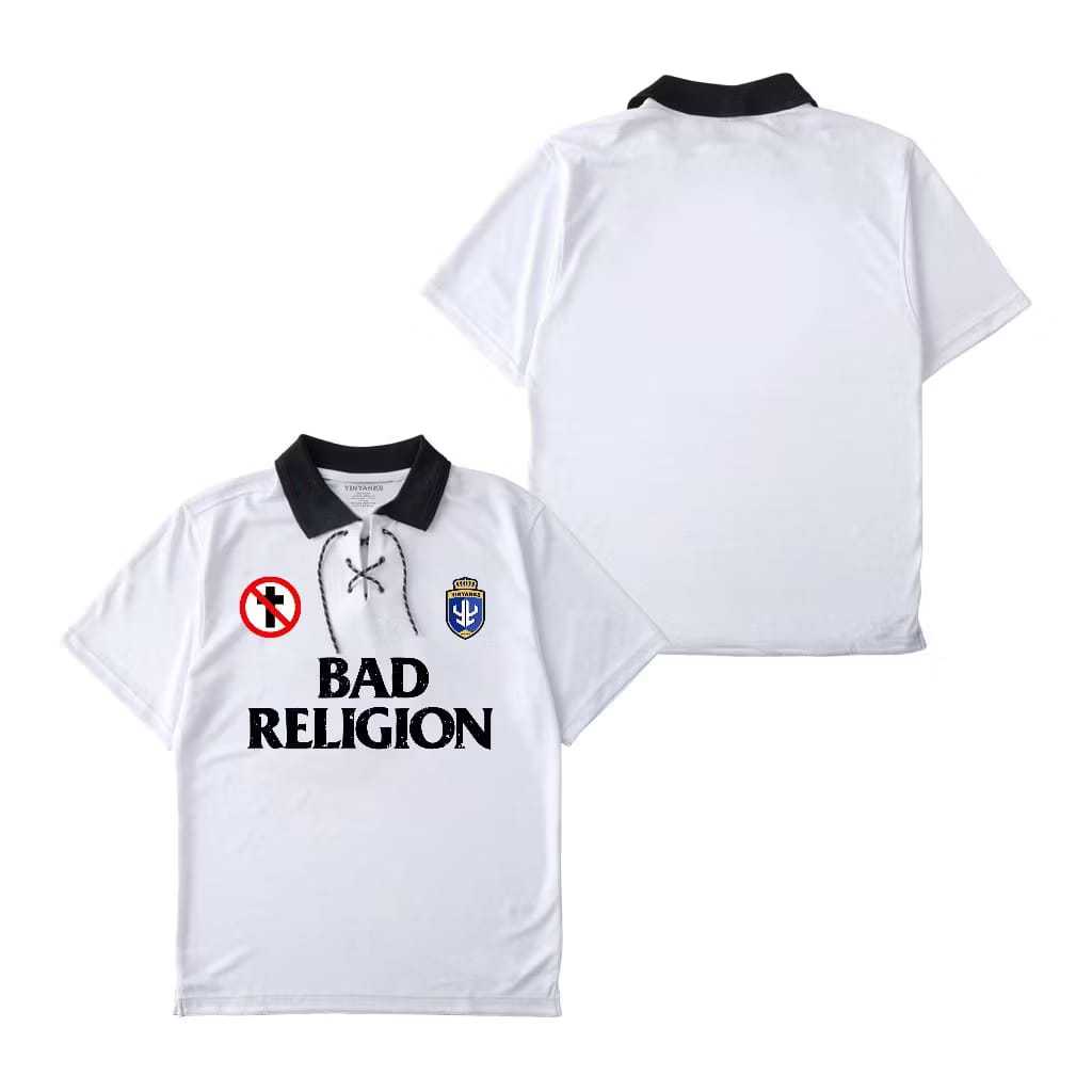 เสื้อยืด Getooxs - เสื้อแข่ง Retro Bad Religion - เสื้อยืดวงเจอร์ซีย์ Retro Milano
