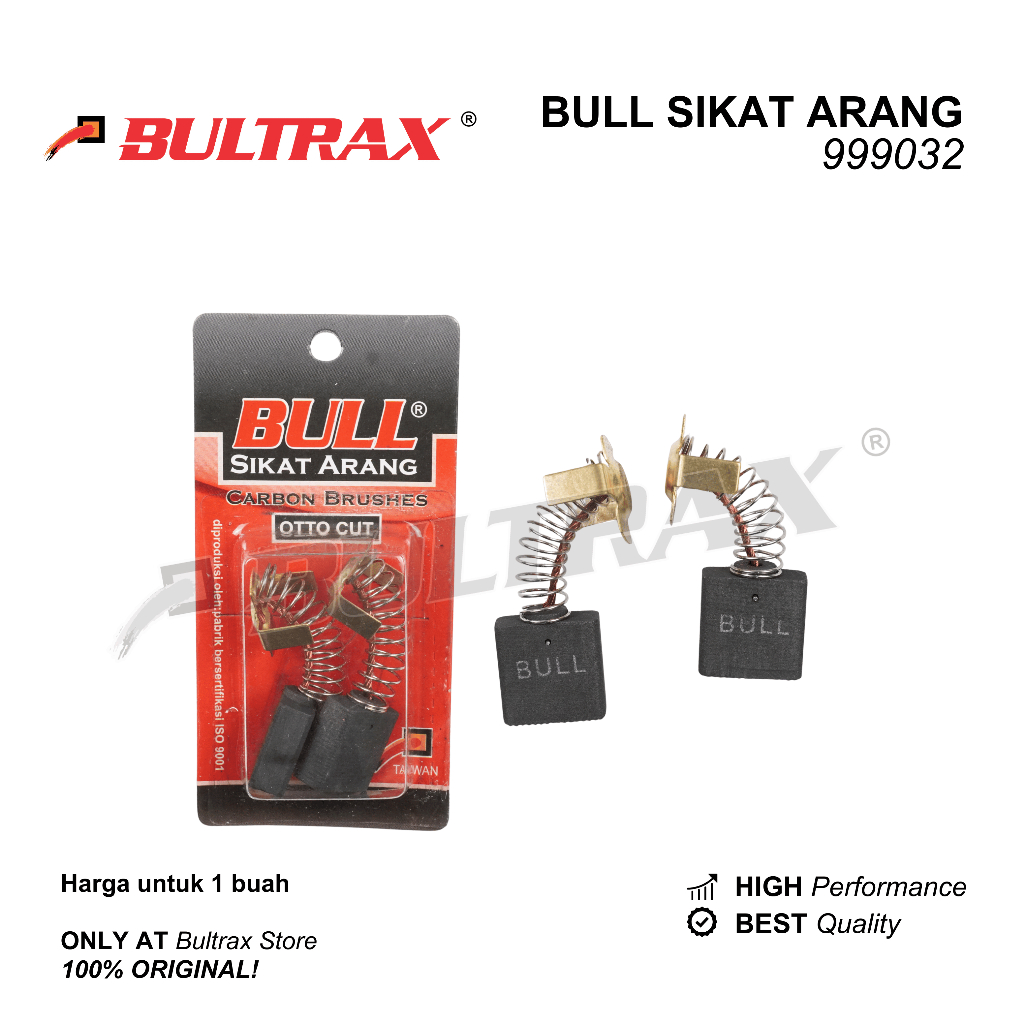 BULL Carbon Brush 032 / CB Charcoal Brush 999032 CB032 / แกนม้วนถ่าน