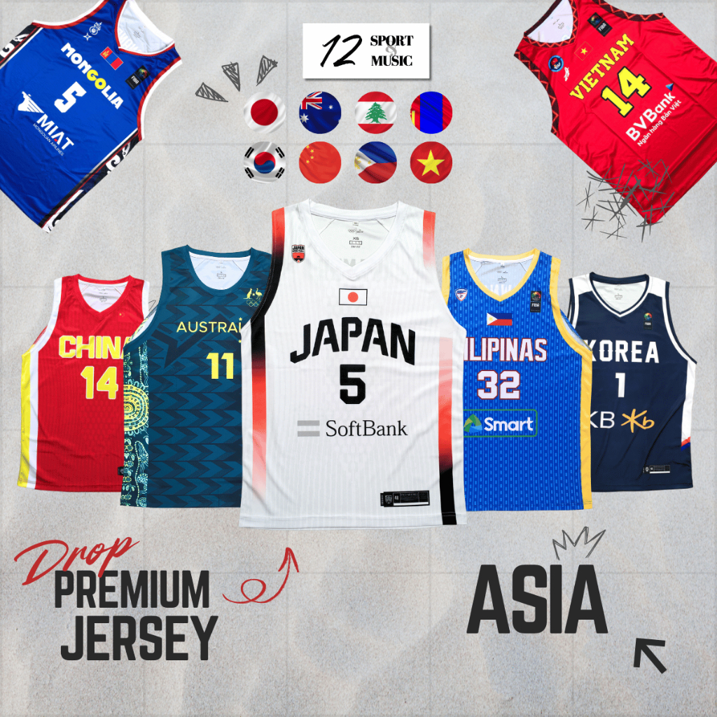 [เปิด PO] เสื้อบาสเก็ตบอล FIBA World Cup และ Olympic FIBA Asia Cup