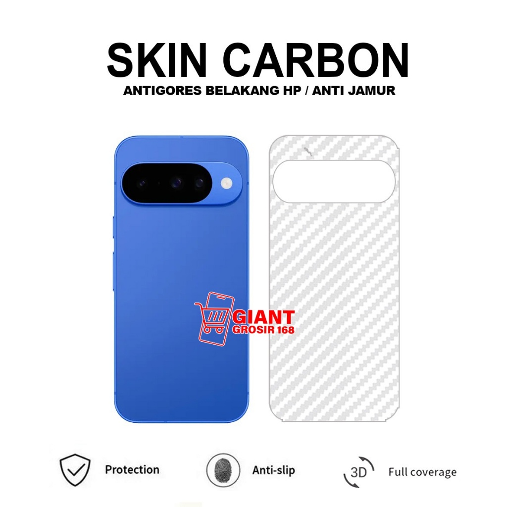 Google Pixel 10 Google Pixel 10 Pro Google Pixel 10 Pro XL Back Skin Carbon Garskin Anti-Scratch Bac