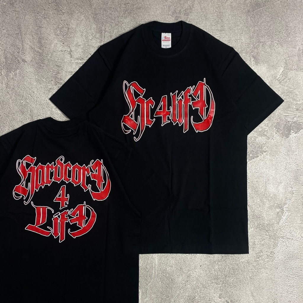 KATUN Hardcore 4 Life - Logo Red HC4L Cotton T-Shirt M-XXL