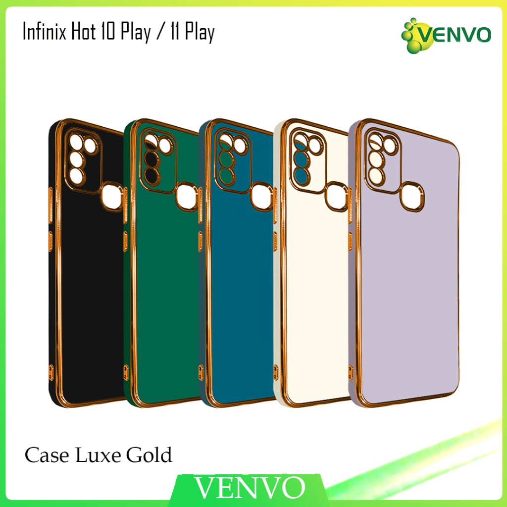 VENVO - VV39 Case Luxe Gold Infinix Hot 10 Play 11 Play