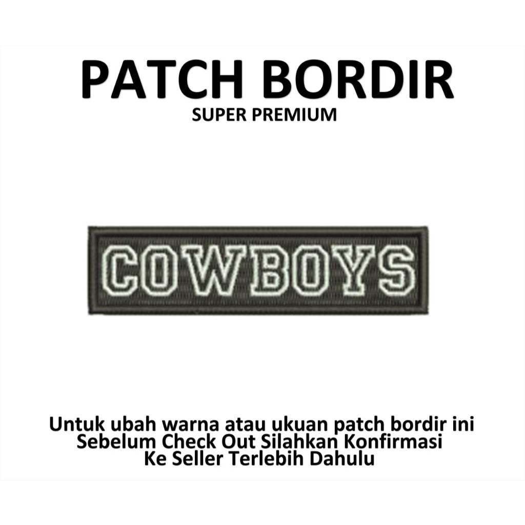 COWBOYS - สัญลักษณ์แพทช์ปัก IBP