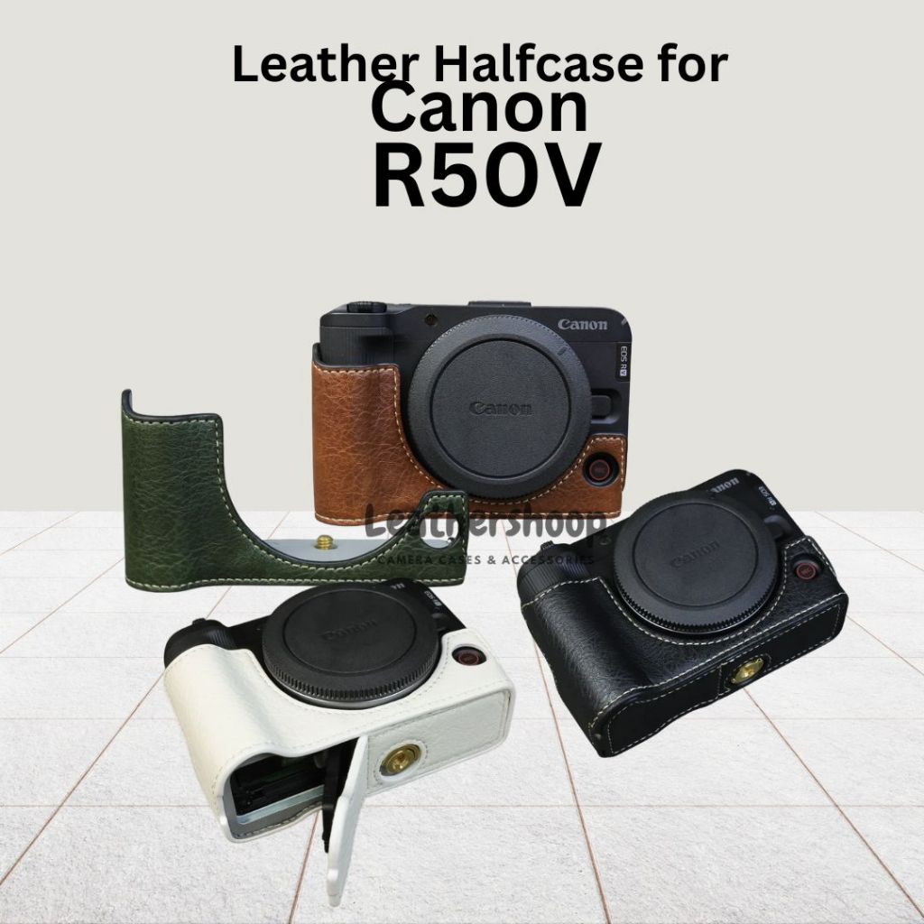 เคสหนัง Halfcase สําหรับ Canon Eos R50V Body Cover Protector