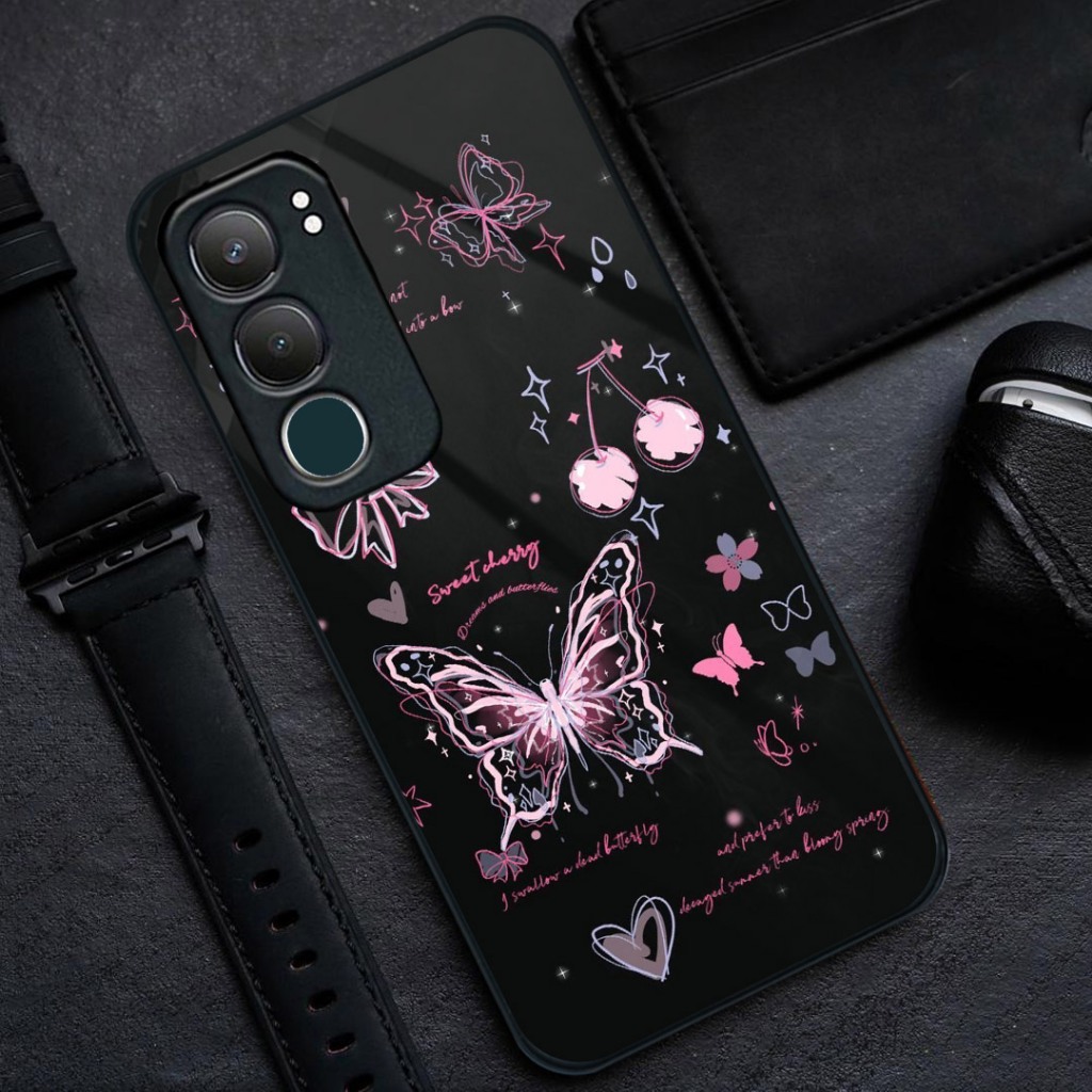 HP Vivo Y31 5G Glass Softcase [BSG-80] - เคสโทรศัพท์ Vivo Y31 5G - เคสโทรศัพท์ Vivo Y31 5G - เคสกระจ