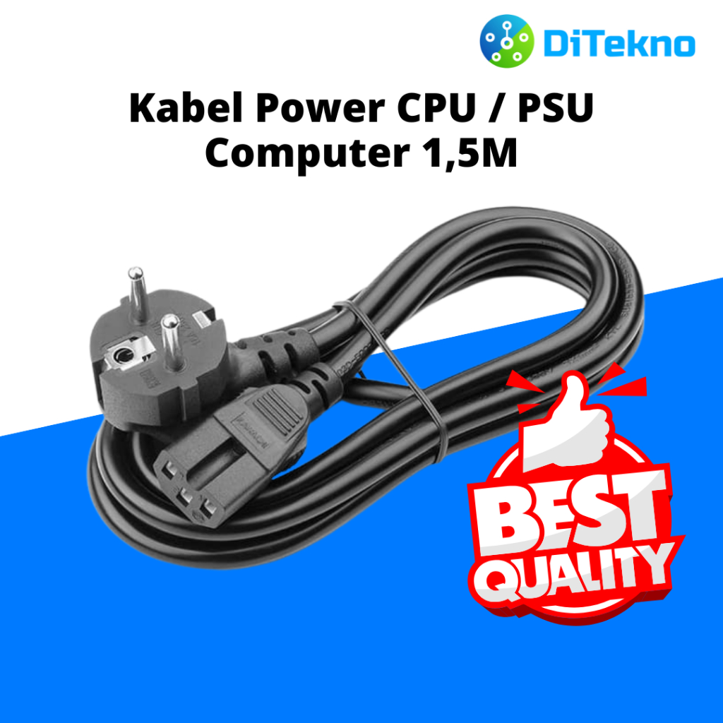 CPU PSU สายไฟคอมพิวเตอร์ 1.5 ม