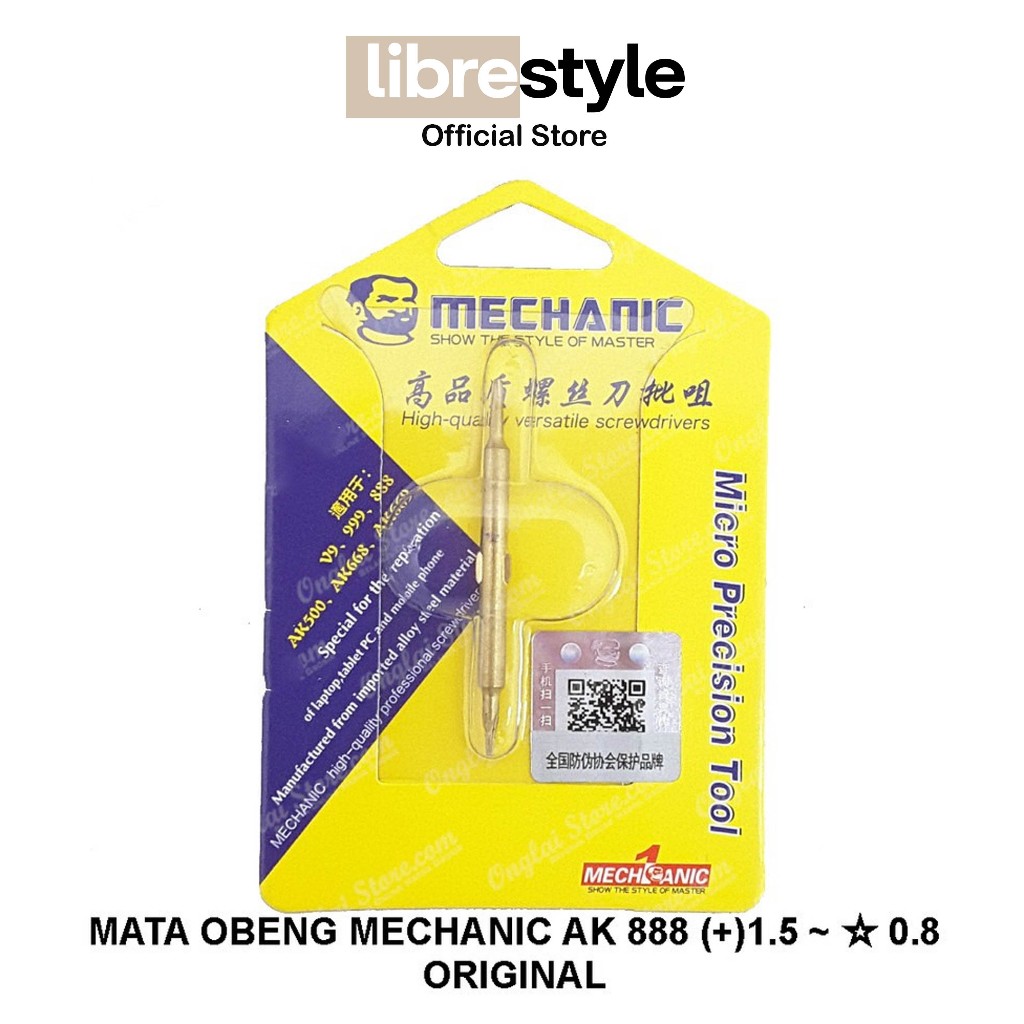 MATA Original AK888 +1.5 & 0.8 Star Mechanic ดอกไขควง