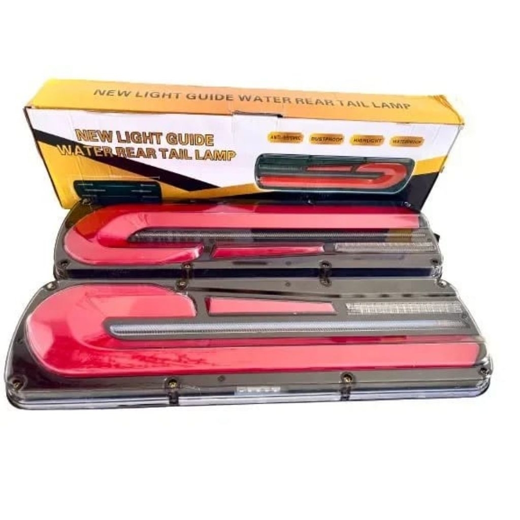 24V BMW รถบรรทุกหยุดโคมไฟ Led เบรคหลังรถบรรทุก Canter Giga Tronton Engkel Elf Traga