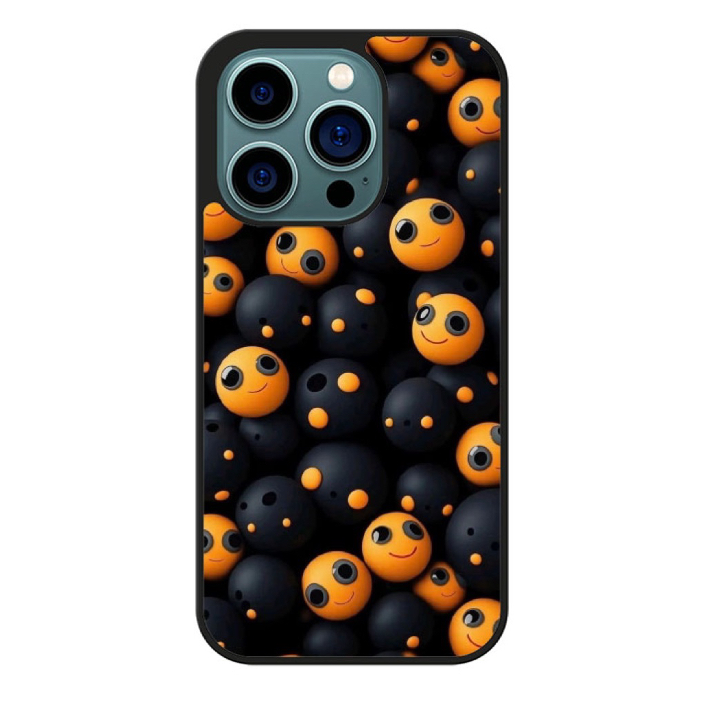 เคสไฮบริด ปลอก Iphone 17 16 15 14 13 12 11 X XR, เคส Emoji, HC017