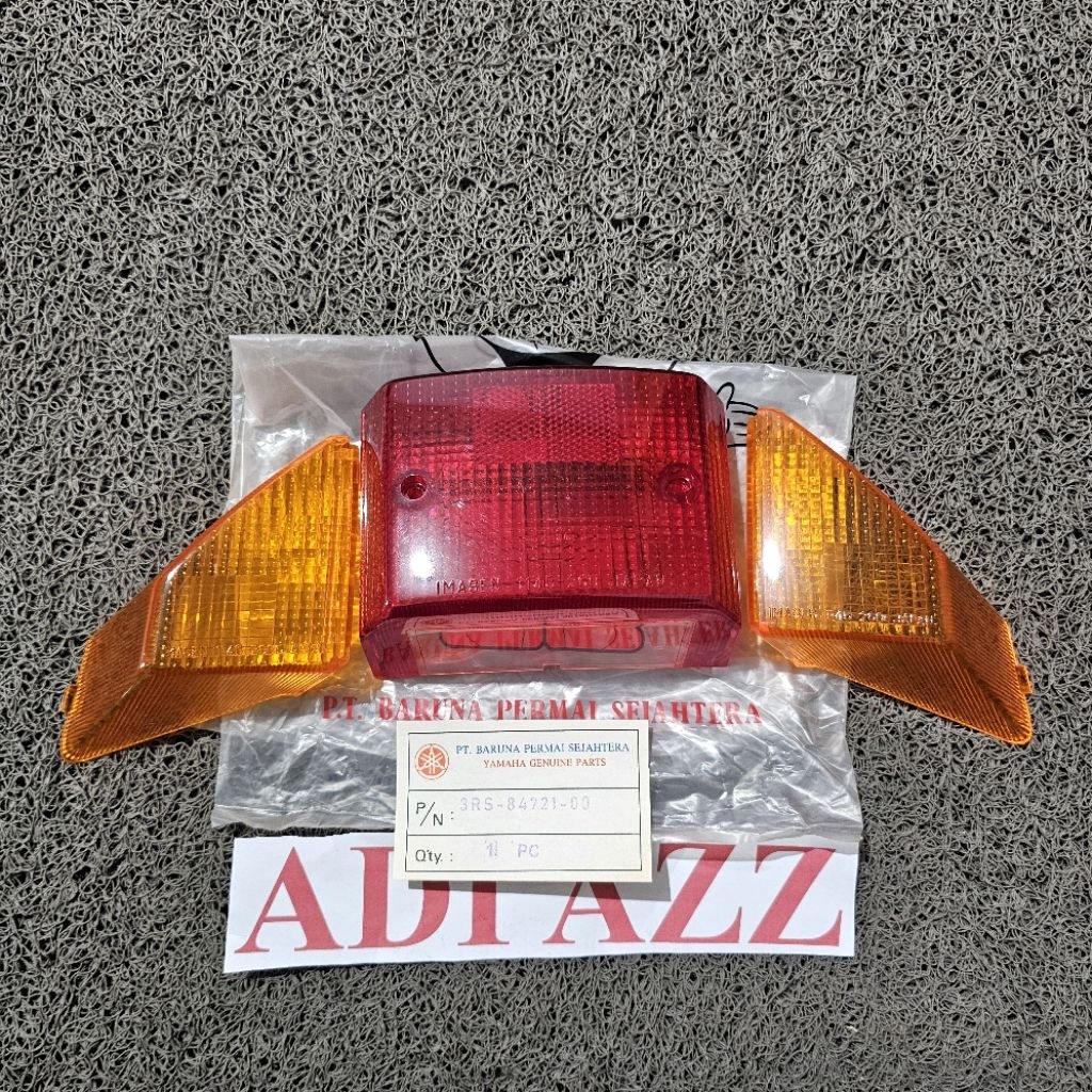 โคมไฟด้านหลังกระจก mica หยุดโคมไฟและไฟเลี้ยว riting yamaha rzr rxz 135 ต้นฉบับ nos 3RS