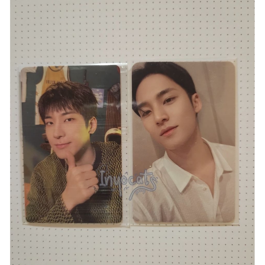Seventeen photocard mingyu wonwoo yzy เทพเจ้าแห่งเพลง