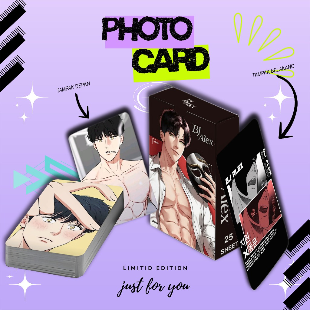 ชุดโฟโต้การ์ด AHN JIWON MANHWA BJ ALEX PREMIUM 25 แผ่น