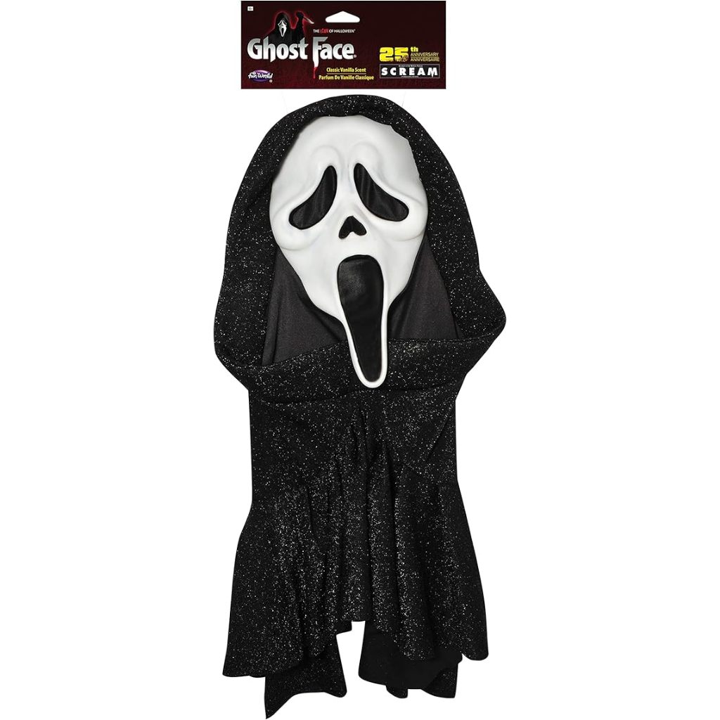 อุปกรณ์เสริมพิเศษ 25TH BIRTH BIRTHDAY GHOST FACE MASK COSTUME พร้อมอย่างเป็นทางการ FUN WORLD LICENSE