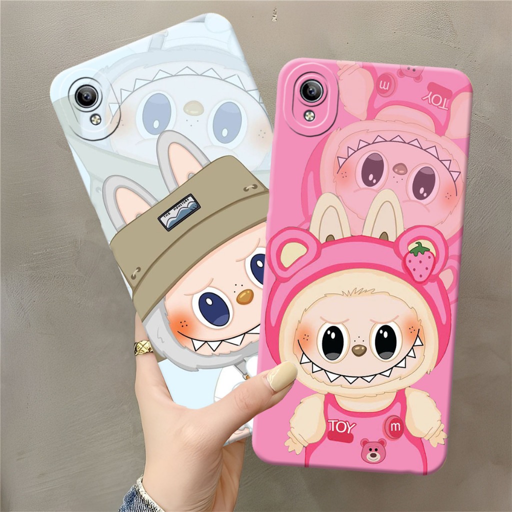 (FA-01) VIVO Y91C - Y1S - Y91 - Y95 - Y93 Softcase Procamera Silicon Case with Silicon Cartoon Doll 