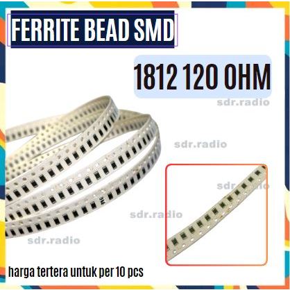 10 ชิ้นความต้านทาน 120 โอห์ม 1812 smd 2012 ชิป Ferrite ลูกปัด Inductor smd