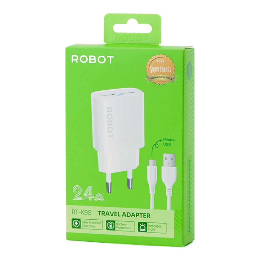 ROBOT RT-K9S/RT-K9SC CHARGER 2 พอร์ต 2.4A
