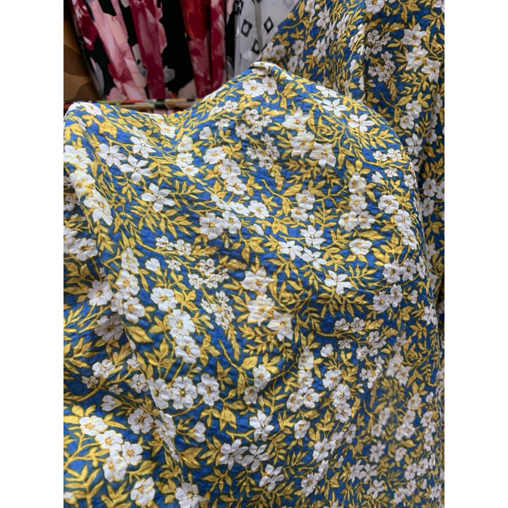 KATUN ผ้าคอตตอนนําเข้า || ผ้าคอตตอนลายย่น || Lq (ราคา 0.5 mtr)