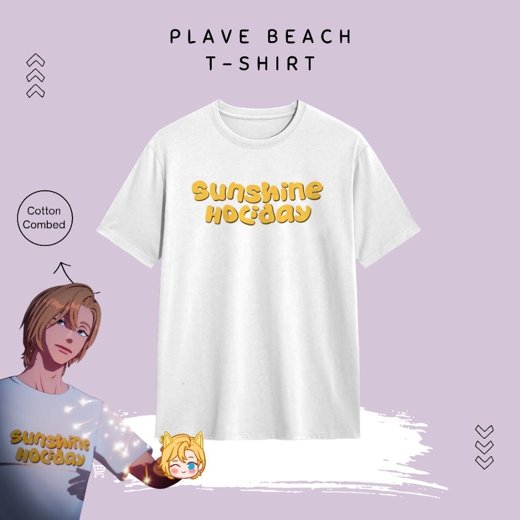 PLAVE NOAH SUNSHINE HOLIDAY เสื้อยืด, PLAVE COSPLAY เสื้อยืด, NOAH PLAVE COSPLAY เสื้อยืด, PLAVE AST
