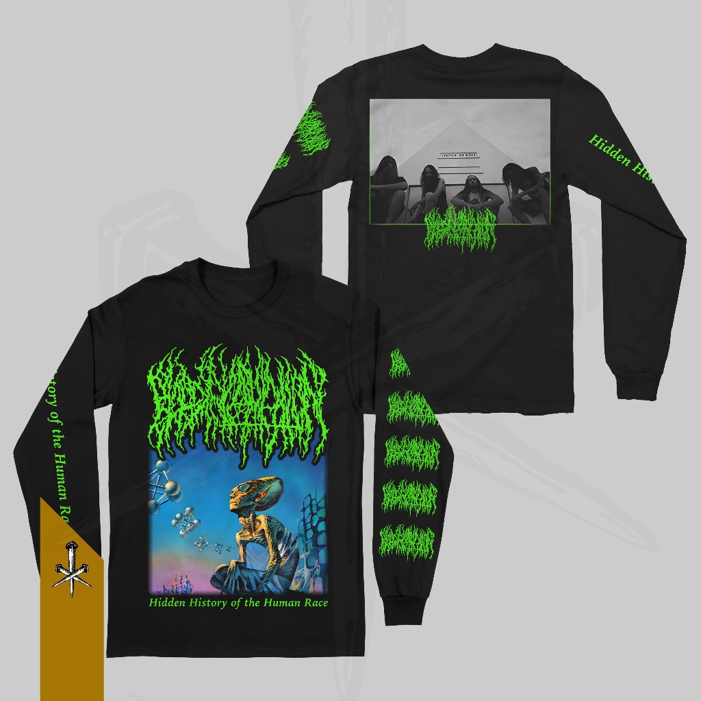 BLOOD INCANTATION - BOOTLEG ผ้าฝ้าย 100% Original COMBED 30s ซี่โครงแขนยาว