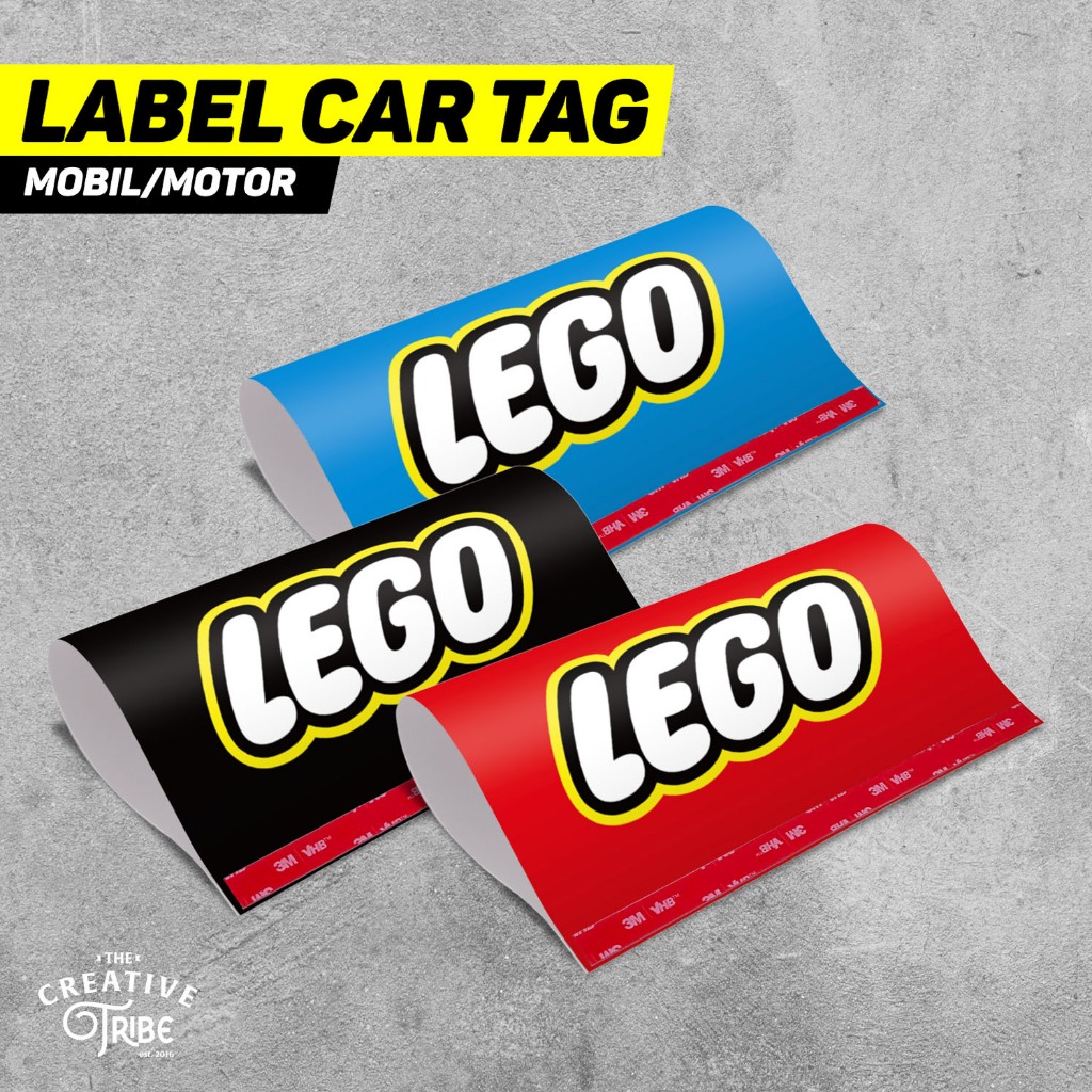 TAMIYA - ป้ายแท็กรถยนต์ - ฝาครอบประตูท้ายรถ Variations - Viral Lego Car Sticker Decorative
