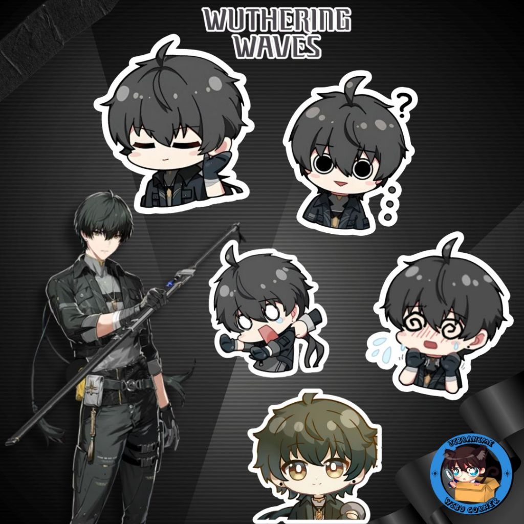 GANTUNGAN ROVER WUTHERING WAVES ACRYLIC KEYCHAIN / ROVER ชาย WUTHERING WAVES สายรัดโทรศัพท์