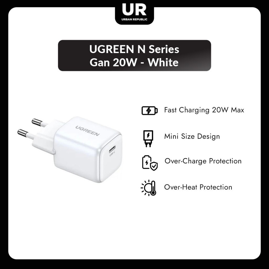 UGREEN N Series Gan 20W - สีขาว