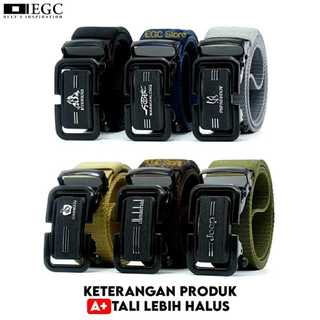 IKAT PINGGANG PRIA/SABUK PRIA/BELT NYLON CANVAS KEPALA BESI - MC-CCA-40/AH-54-1