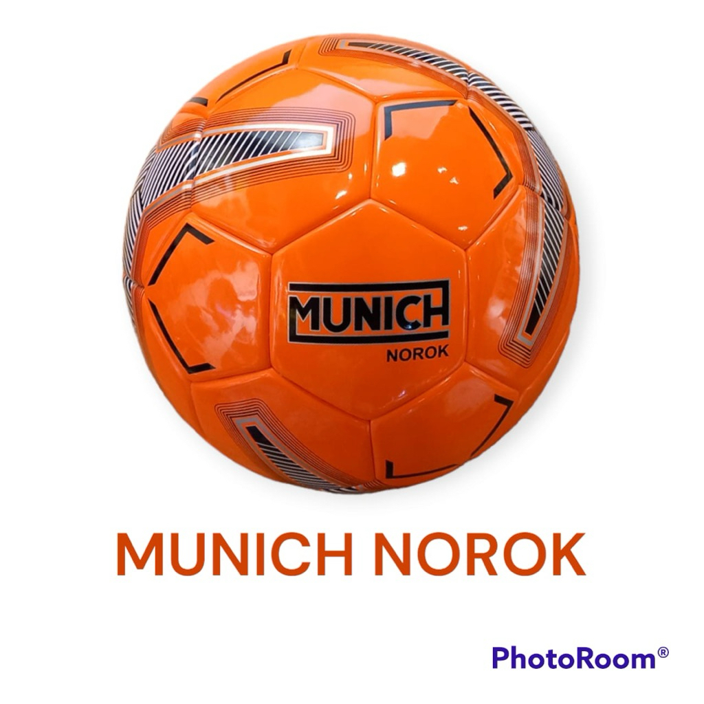 MUNICH NOROK FUTSAL BALL ขนาด 4 พร้อมวาล์วเน็ตดั้งเดิม BONUS