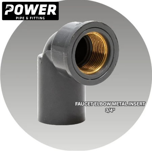 ELBOW FAUCET METAL INSERT / KNEE KDD BRASS 3/4"