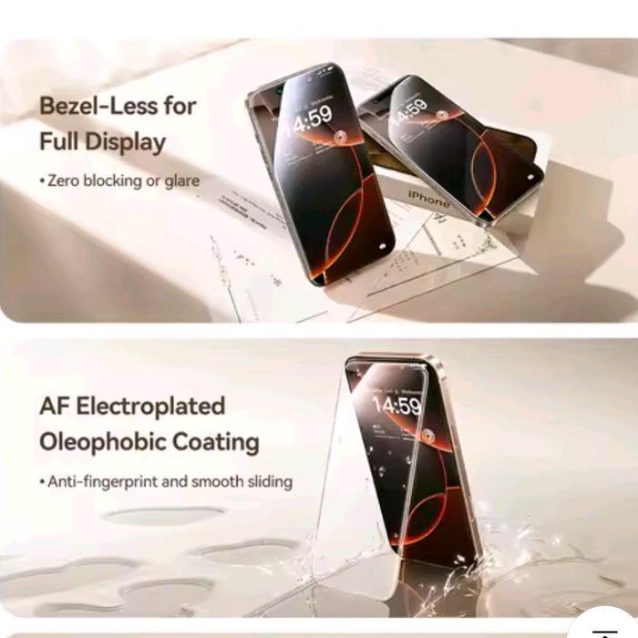 PHONE 17 PRO / 17 PRO MAX BASEUS FULL VIEW 0.3MM TEMPERED GLASS SCREEN PROTECTOR 2 ชิ้น / 1 ชิ้น