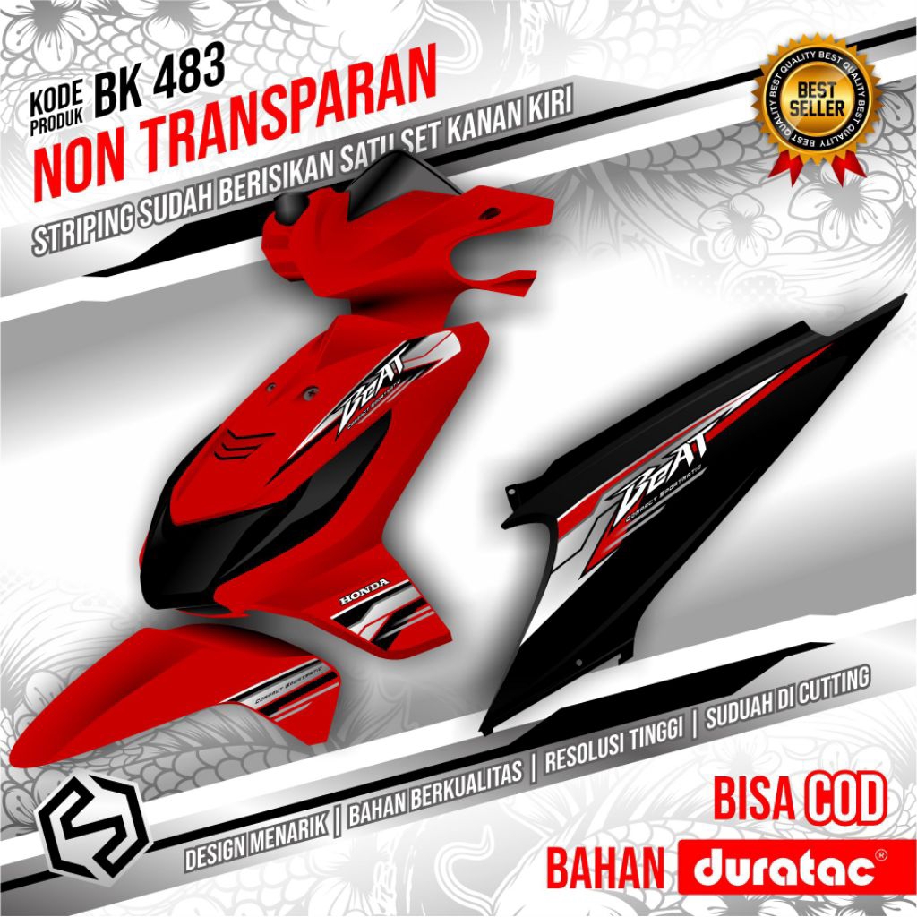 Thailand Beat คาร์บูเรเตอร์ Variation Striping BK 482 / 490