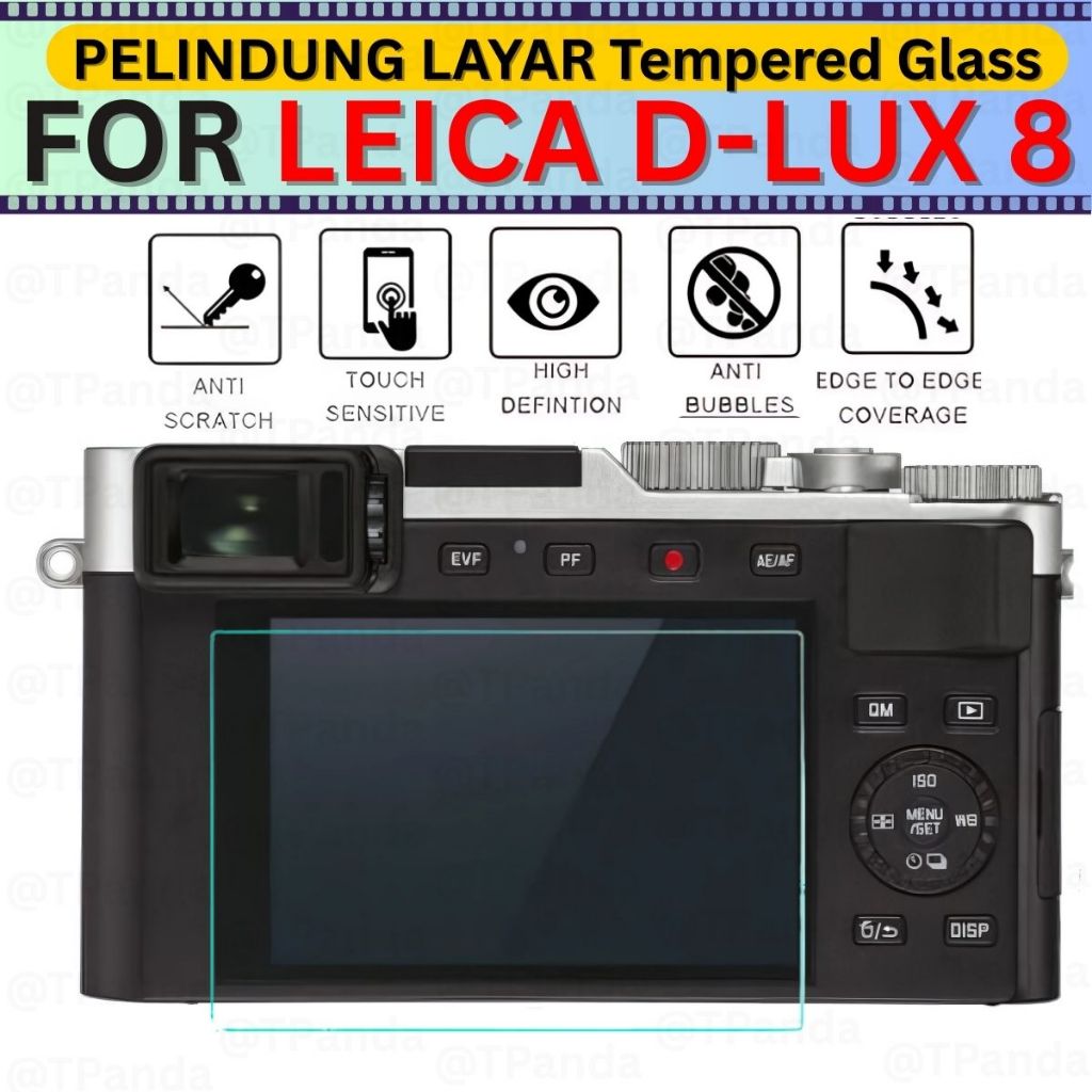 LAYAR LEICA D-LUX 8 กระจกนิรภัยป้องกันหน้าจอกล้อง Anti-Scratch LCD กล้อง D LUX8