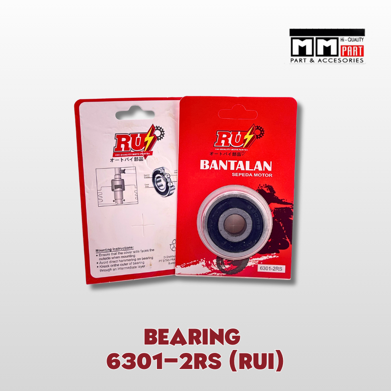 BEARING 6301-2RS RUIN [RETAIL] - BEARING BALL LAKER / LAHER BEARING PRESS 6301-2RS