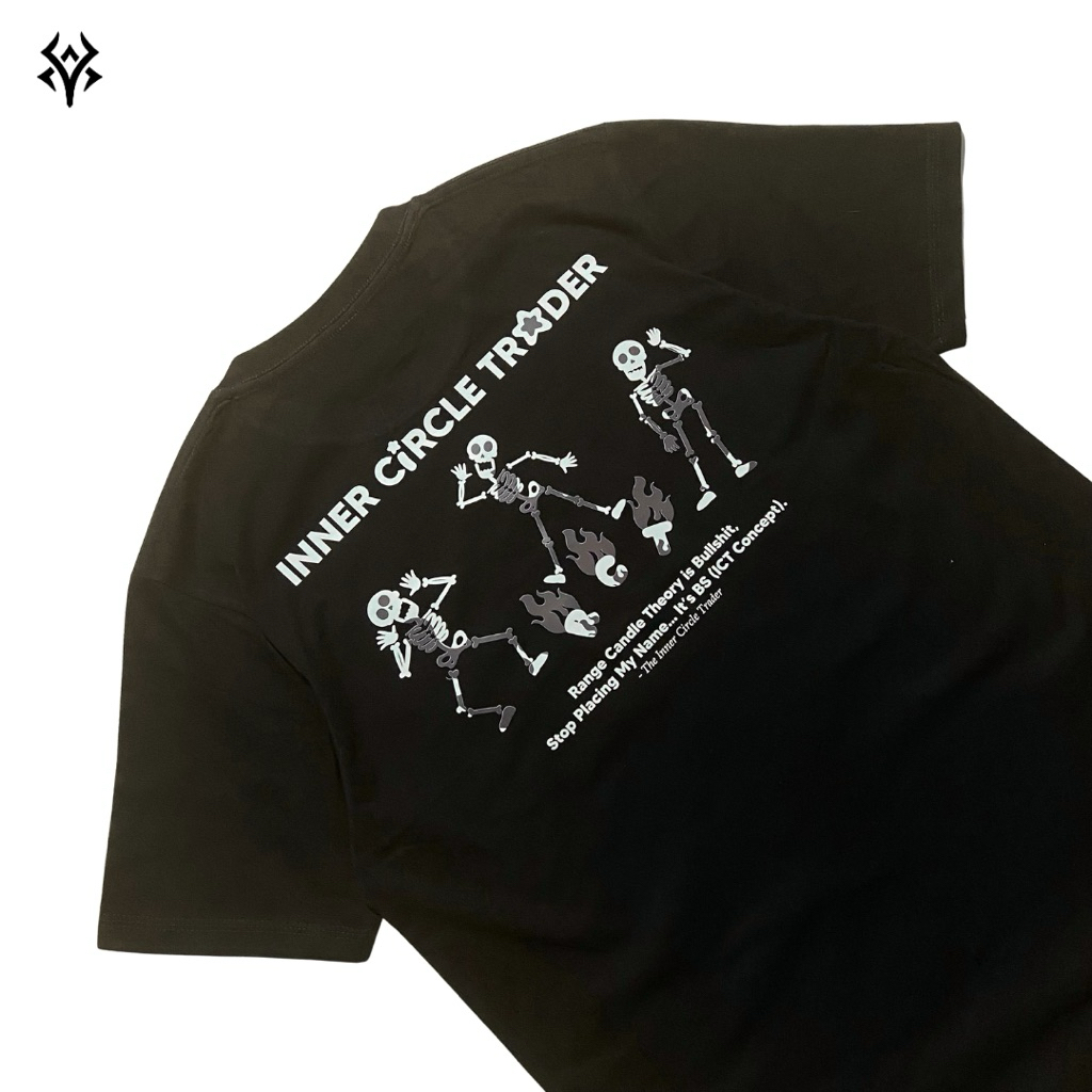 เสื้อยืด Trader ICT CONCEPT รุ่นพิเศษ YushaFx Cotton Combed 24s สีดํา