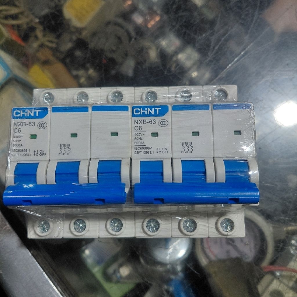 Mcb 3p 6a chint nxb-63 230/400V MCB 6A CHINT NXB-63 3PHASE 3P