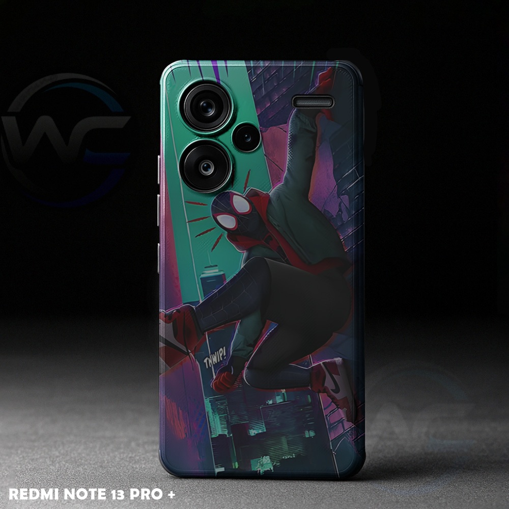 W26 Softcase Xiaomi REDMI NOTE 13 PRO PLUS+ | แมงมุมมนุษย์แมงมุม | ปลอกป้องกันการจางหายคุณภาพ