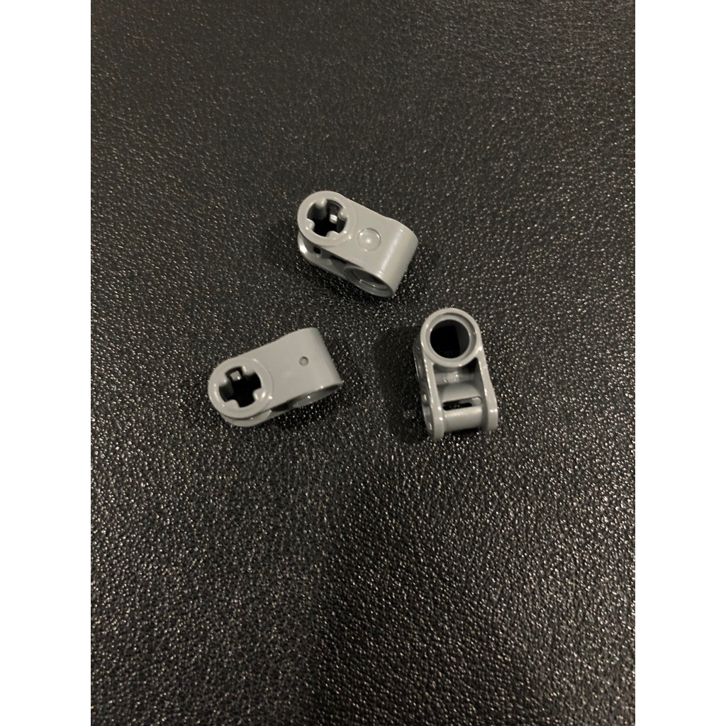 Lego Parts - 6536 - Dark Blush Grey, Technic Axe and Pin Connector Perpendular