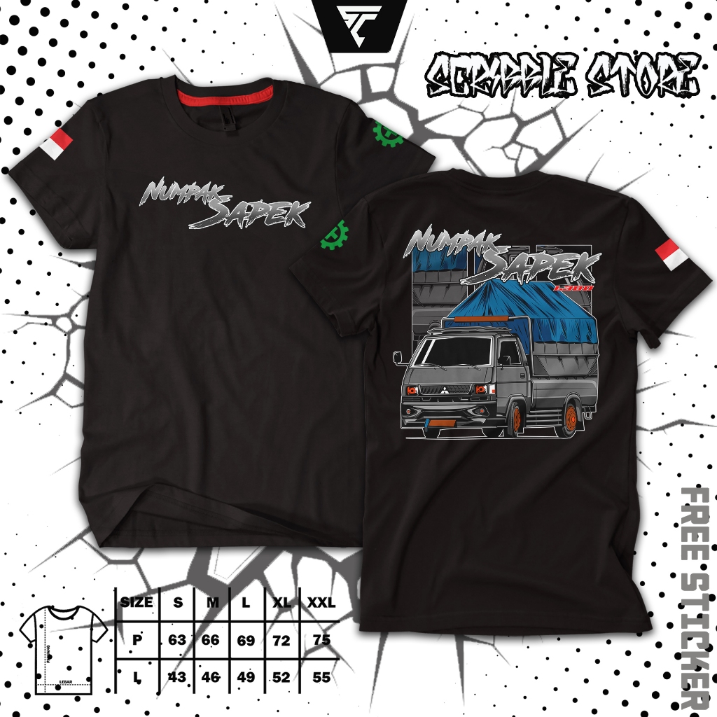 เสื้อยืด "L300" DRIVER SHIRT | เสื้อยืด "PICKUP" Viral Mens Oversize Jumbo